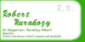 robert murakozy business card