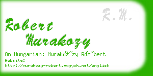 robert murakozy business card